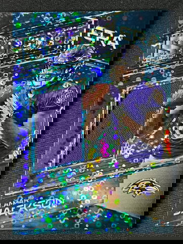 2018 Spectra Blue Disco Next Era Lamar Jackson Rookie RC Jersey /99