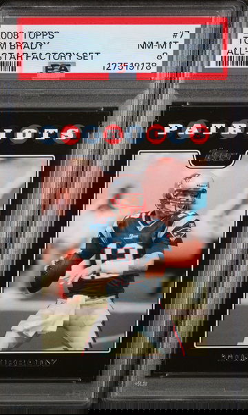 2008 Topps All-Star Factory Set Tom Brady #7 PSA 8