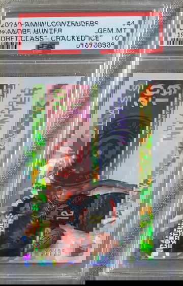 De'Andre Hunter 2019 Contenders RC-Cracked Ice-12/25-Jersey # Match