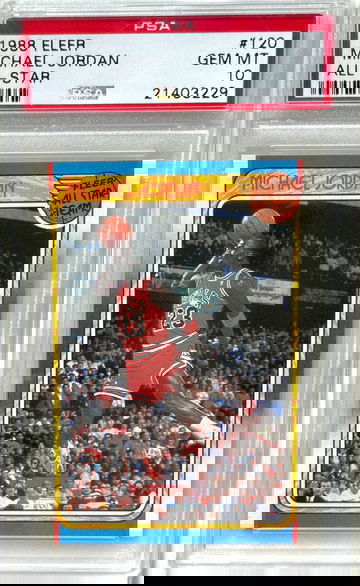 1988 Michael Jordan Fleer All Star #120 PSA 10 Gem Mint Pristine Sharp and Perfectly Centered