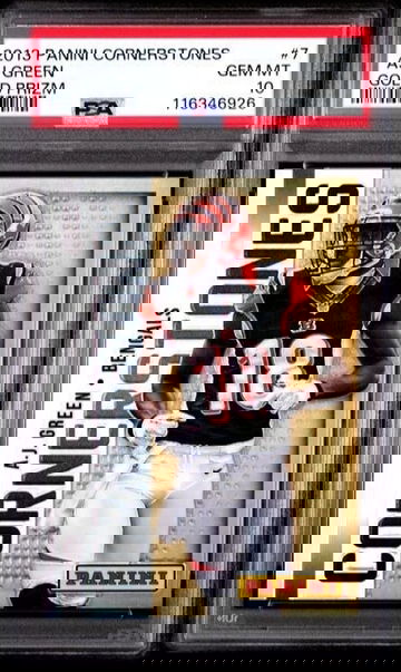 2013 Panini Cornerstones AJ Green Gold Prizm PSA 10