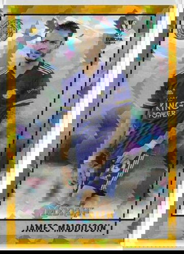 JAMES MADDISON GOLD ATOMIC REFRACTOR #/50 2020-21 TOPPS UEFA CHAMPIONS LEAGUE