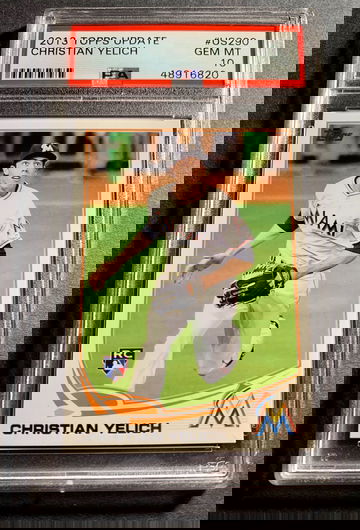 Christian Yelich 2013 Topps Update RC PSA 10