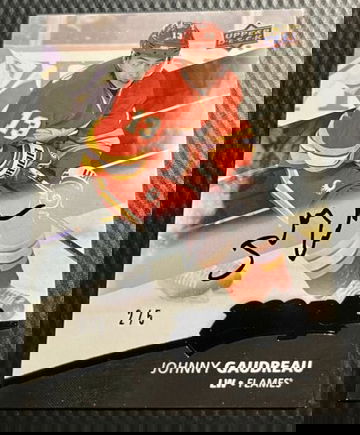 Johnny Gaudreau Flames 2017-18 Upper Deck MVP Black Parallel #212 - 2/5