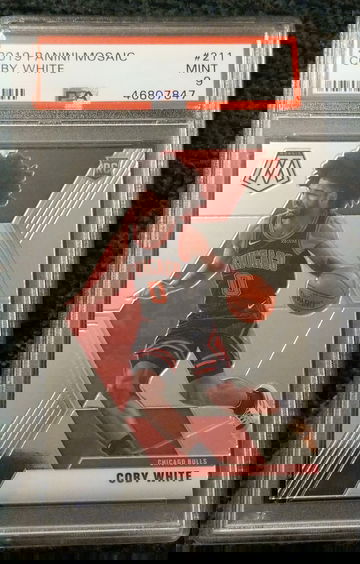 Coby White 2019 mosaic base rookie PSA 9