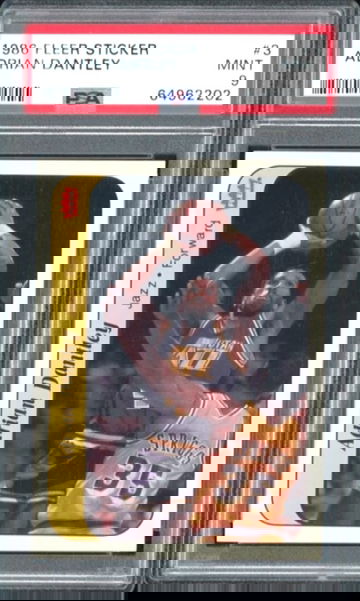 1986 Fleer Set Break Adrian Dantley Sticker #3 PSA 9 MINT