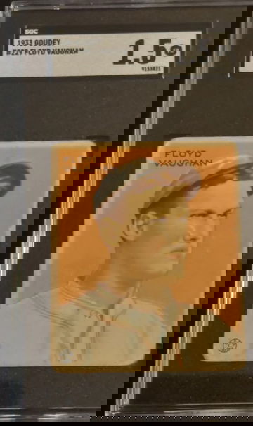 1933 Goudey Arky Floyd Vaughan SGC 1.5
