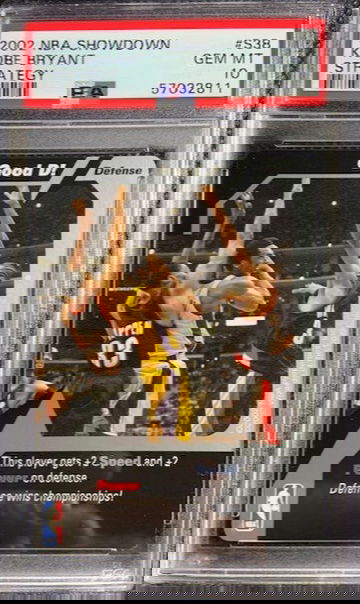 2002-03 NBA Showdown Strategy #S38 Kobe Bryant Pippen & Wallace PSA 10 GEM MINT 