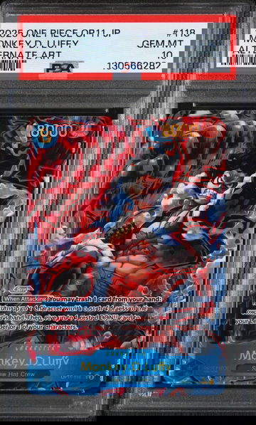 2025 Piece Card Game A Fist of Divine Speed Japanese Alternate Art Monkey D. Luffy #OP11118 PSA 10