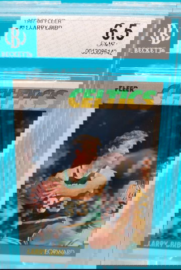 1987-88 Fleer Basketball #11 Larry Bird BGS 6.5 TOUGH Card