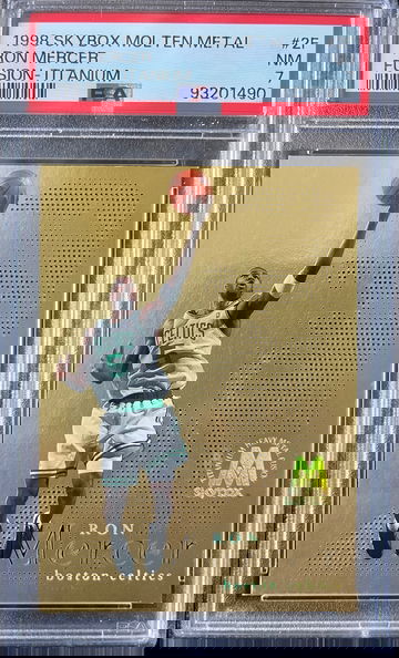 1998 Skybox Molten Metal Fusion Titanium #2F Ron Mercer PSA 7 NRMT