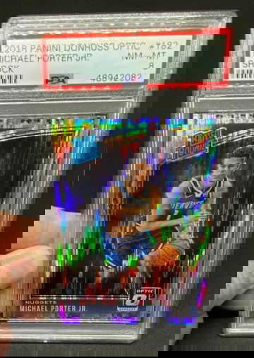 Michael Porter jr. 2018-19 Optic Shock Rated Rookie RC Psa 8