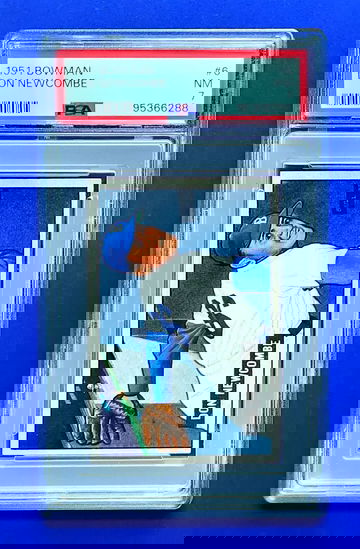 Don Newcombe 1951 Bowman #6 Dodgers 2nd Yr Card 1955 WS Champ PSA 7 NM 