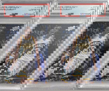 KEVIN DURANT 2nd Year LOT PSA 10 & 9 ~POP 23~ 2008 UPPER DECK #177 WARRIORS NETS