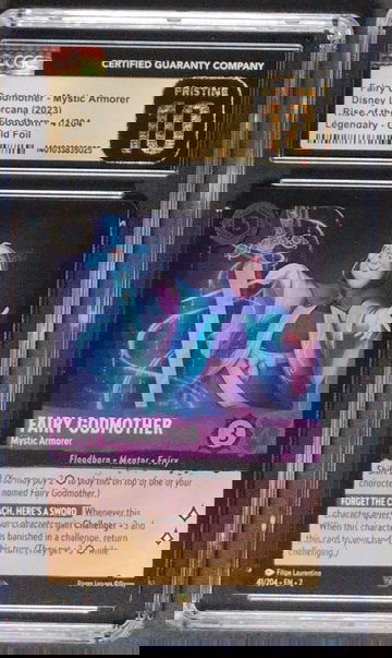 2023 Disney Lorcana Fairy Godmother Mystic Armorer CGC PRISTINE 10 