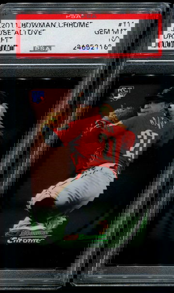 2011 Bowman Chrome Draft #11 Jose Altuve PSA 10 