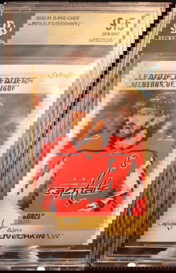 2020-21 O-Pee-Chee - League Leaders Alex Ovechkin #582 BGS 9.5