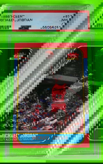 1986 Fleer Michael Jordan Rookie PSA 7