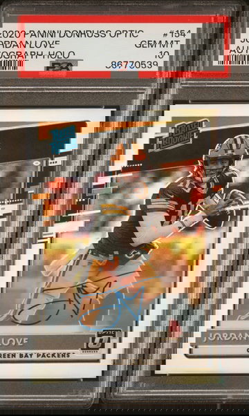 2020 Optic Jordan Love Holo Auto /99 PSA 10