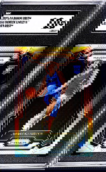 2023-24 Panini Prizm #163 Dereck Lively II Silver Prizm SGC 10