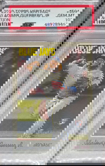 PSA 10 2019 Topps Heritage Vladimir Guerrero Jr Action #504