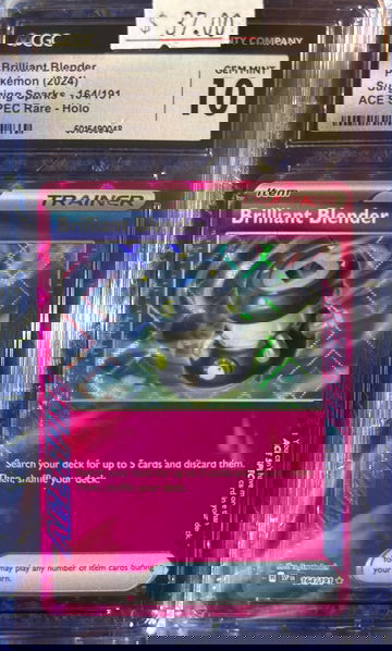 2024 Pokémon Brilliant Blender Surging Sparks 164/191 CGC 10 Gem Mint