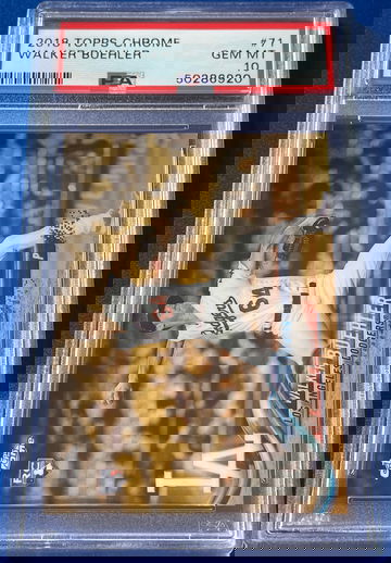 2018 Topps Chrome Walker Buehler 71 PSA 10 Gem-Mint