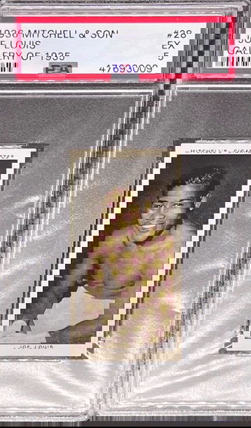 1936 Mitchell & Son Gallery of 1935 #28 Joe Louis PSA 5