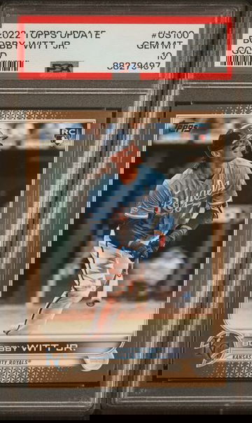 Bobby Witt Jr Gold /2022 Topps Update #US100 PSA 10