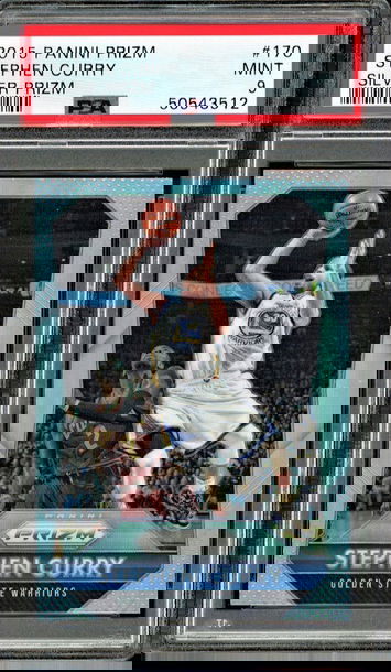 Stephen Curry 2015-16 Panini Prizm Silver #170 PSA 9 MINT Warriors!