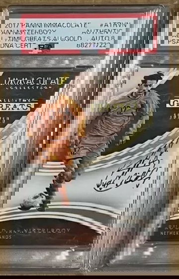 2017 Immaculate Ruud Van Nistelrooy All time greats Auto Autograph netherlands 10/10 psa 8