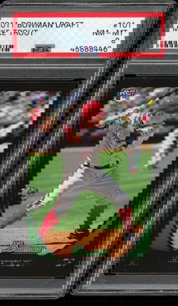 2011 Bowman Draft Mike Trout PSA 8