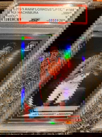 Psa 9 2019 Rui Hachimura Donruss optic Holo