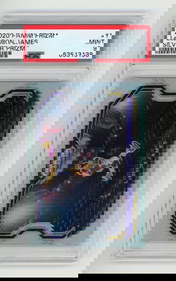 💎 🏀 2020-21 PRIZM KOBE TRIBUTE DUNK SILVER PRIZM LEBRON JAMES PSA 9 Mint 🐐🐐 POP 131
