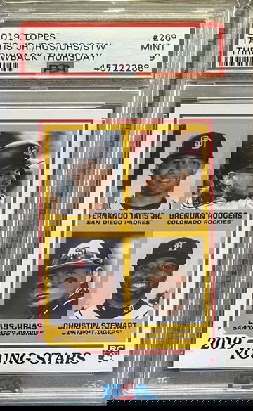 2019 Topps Throwback Thursday Fernando Tatis Jr. RC Young Stars PSA Slab MINT