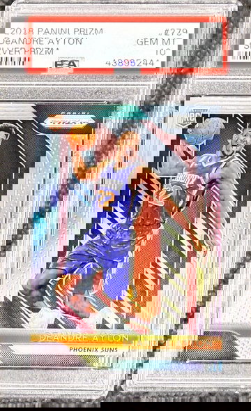 2018-19 Panini Prizm DeAndre Ayton Silver Prizm RC #279 PSA 10 Gem Mint