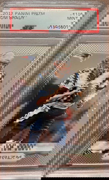 Tom Brady 2012 Panini Prizm psa 9 