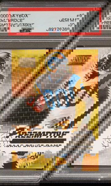 2000 SkyBox #6 Isaac Bruce Preemptive Strike PSA 10