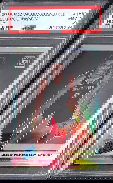 2019 Panini Donruss Optic Holo Keldon Johnson PSA 9 Mint
