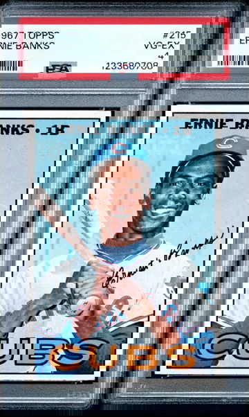 1967 Topps Ernie Banks #215 PSA 4