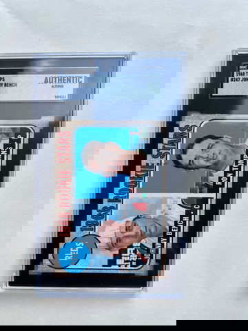 1968 Topps Johnny Bench Rookie Card #247