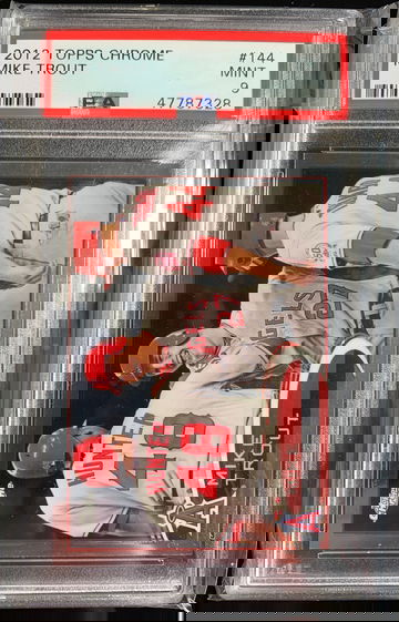 2012 Topps Chrome Mike Trout PSA 9