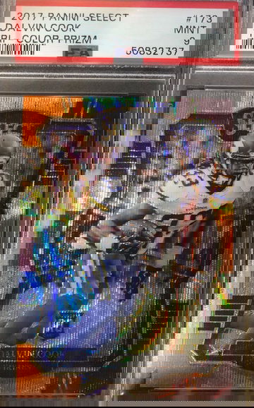 2017 Panini Select Dalvin Cook RC Premier Level Tri Color /149 PSA 9