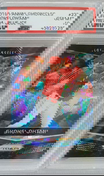 2018 Chronicles - Prizm - Blue Ice - Shohei Ohtani RC PSA 10 Gem-Mint PSA Population 4 - Ultra RARE!!!