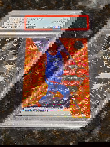 2019-20 Mosaic Kevin Durant Reactive Orange Prizm #251 USA Basketball PSA 10