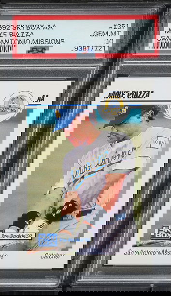 1992 Skybox AA Mike Piazza San Antonio Missions PSA 10