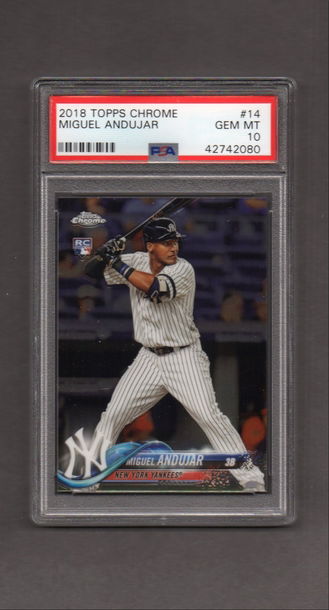 2018 Topps Chrome #14 Miguel Andujar PSA 10 RC