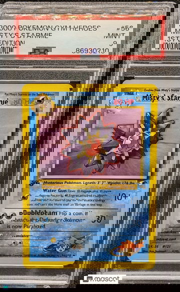 2000 Pokemon Gym Heroes Misty's Starmie #56 1st Edition PSA 9