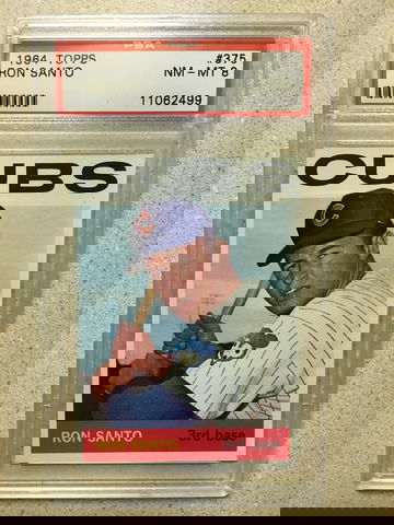 1964 Topps #375 Ron Santo PSA 8 NM-MT CUBS HOF