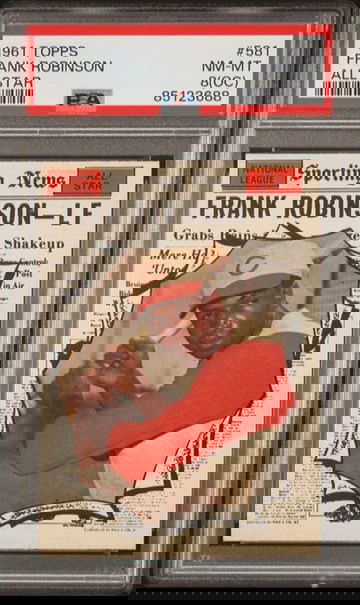 1961 Topps Frank Robinson All Star #581 PSA 8(OC) [BL-1C.39]